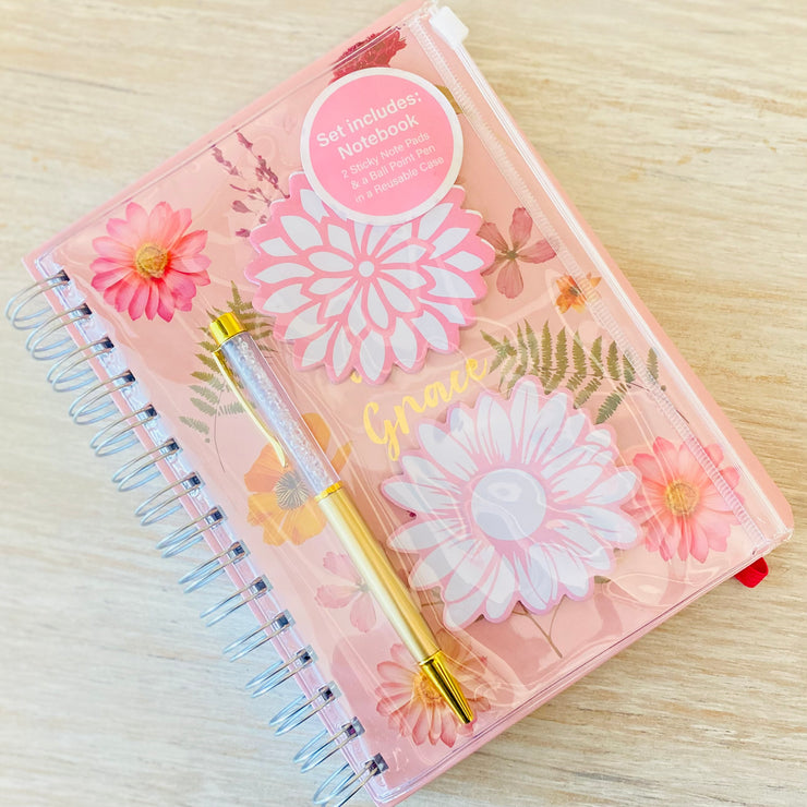 Libreta Flores & Pluma