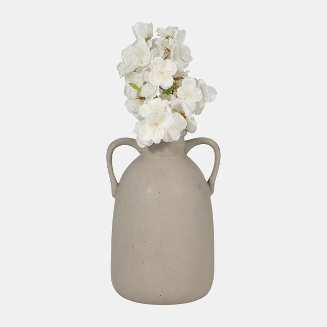 Eared Gray Vase