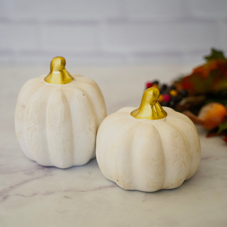 Calabazas de Cerámica Blancas