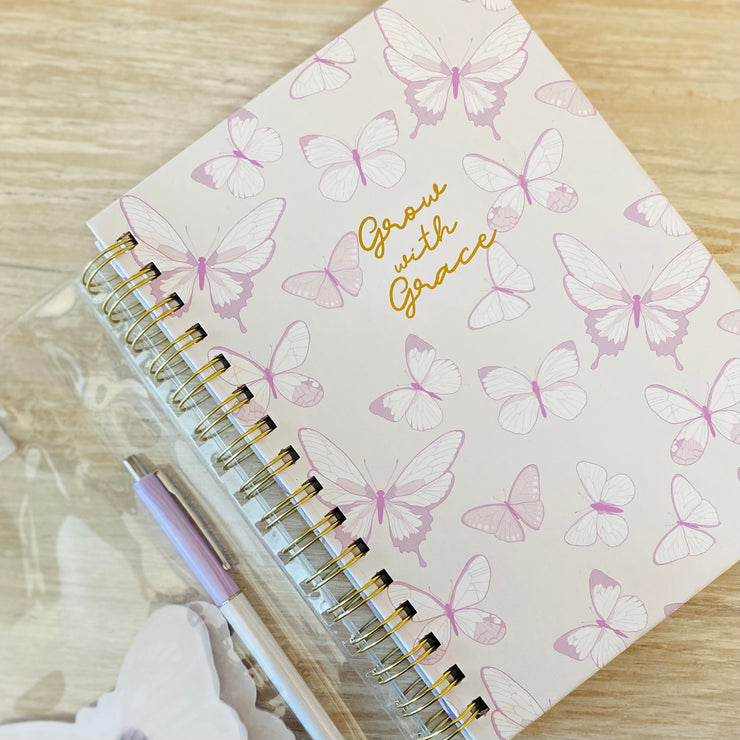 Libreta Lila Mariposas