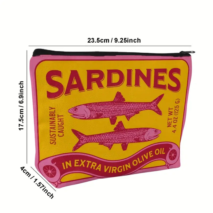 Retro Makeup Bag Sardines