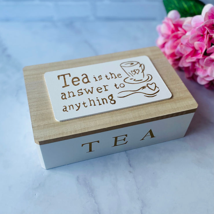 Caja Para Té Color Blanco