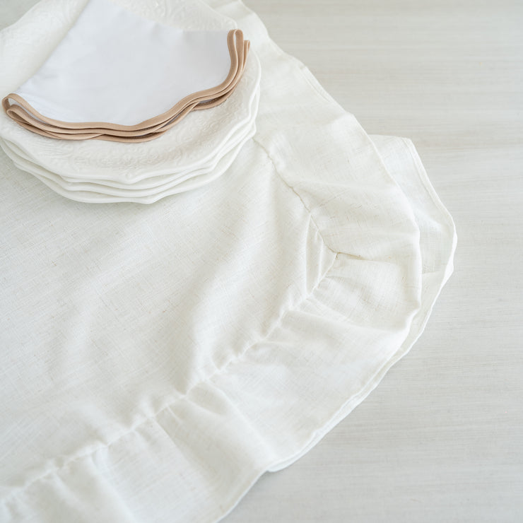 Mantel Ivory con Revuelo