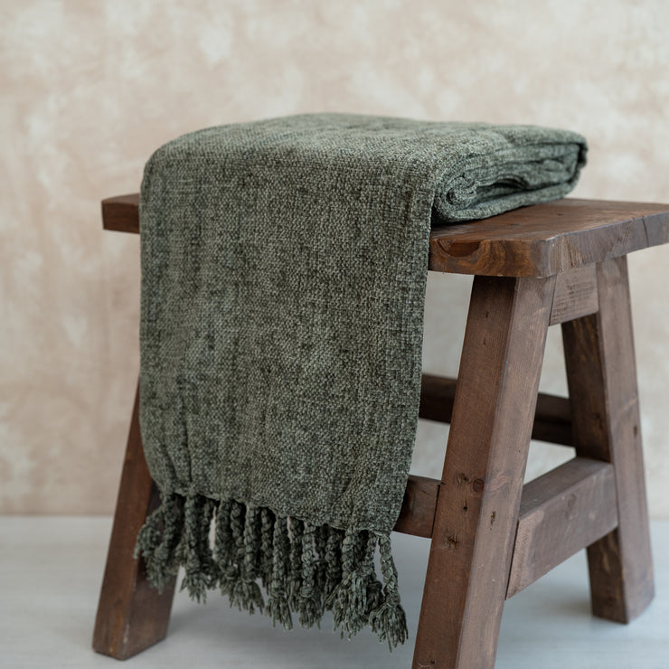 Throw Verde olivo