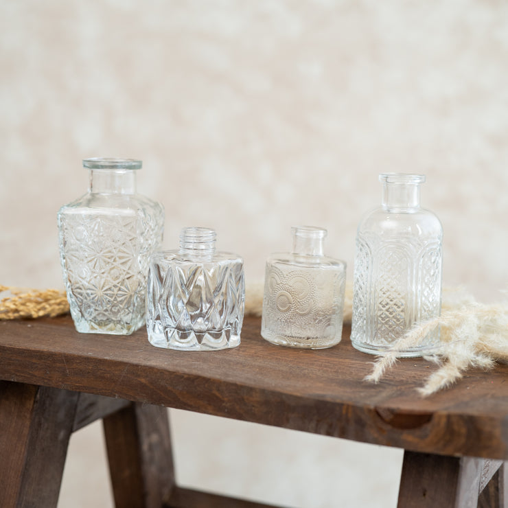 Set de 4 Jarrones Mini Transparente