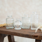 Set de 4 Jarrones Mini Transparente