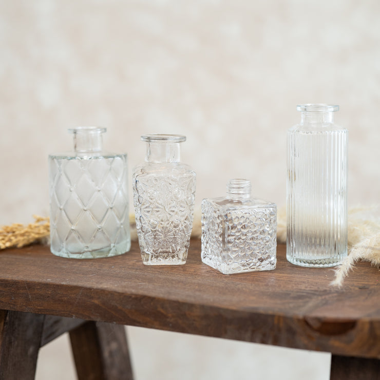 Set de 4 Jarrones Mini Transparente