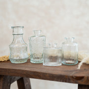 Set de 4 Jarrones Mini Transparente