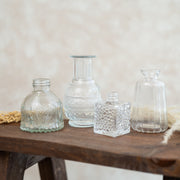 Set de 4 Jarrones Mini Transparente
