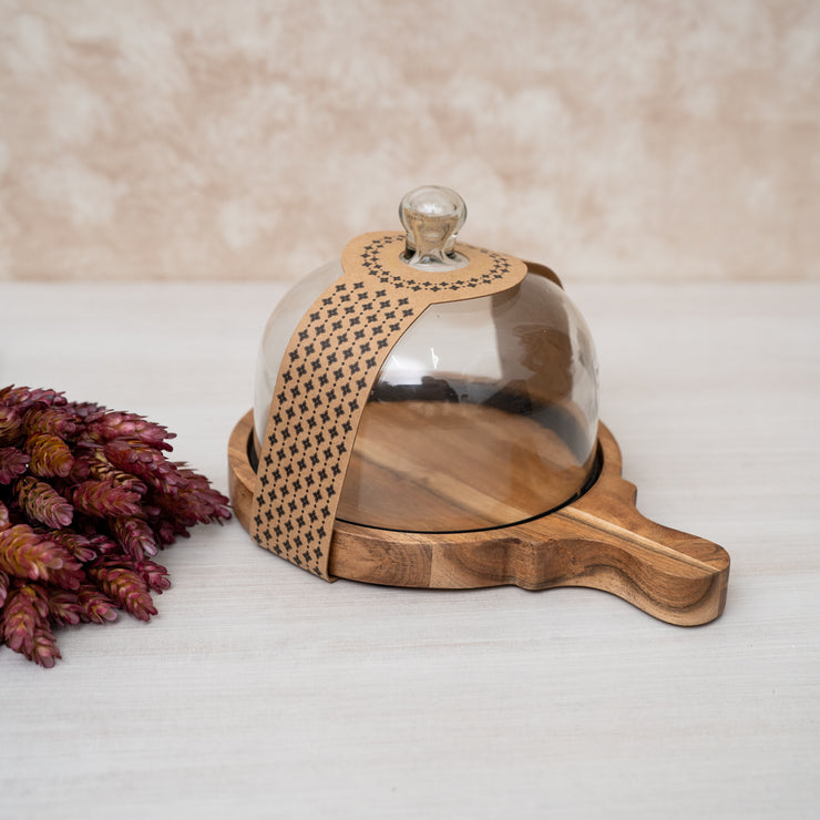 Cúpula de Madera con Tapa de Vidrio