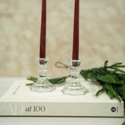 Set de 2 Candelabros de Cristal Estilo Clásico