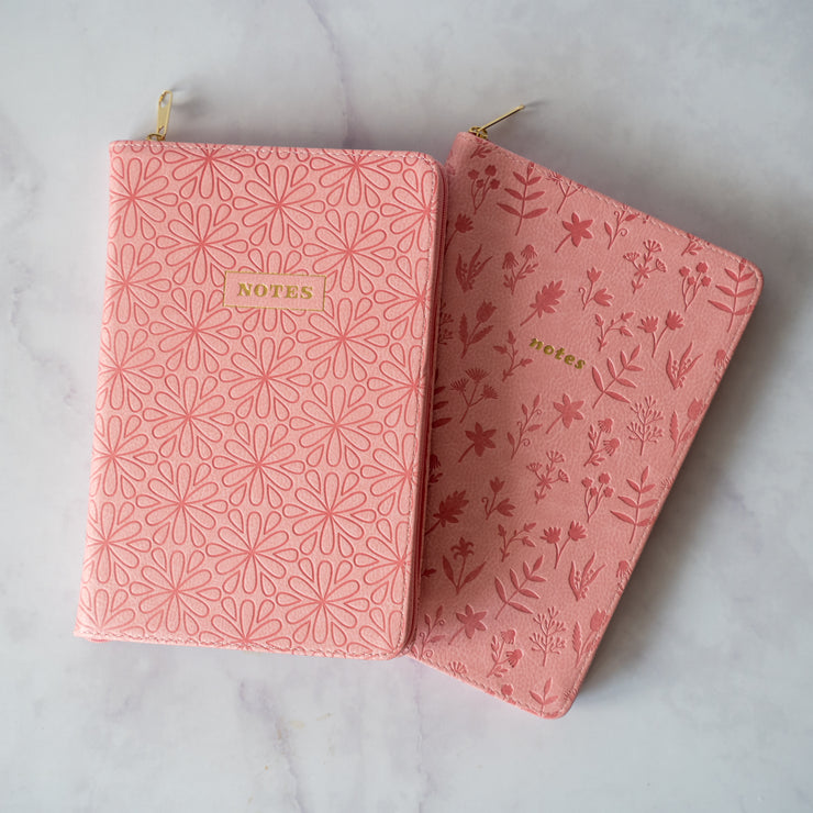 Libreta Cuerina Rosa