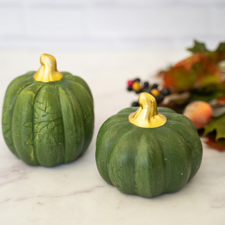 Calabaza de Cerámica Verde