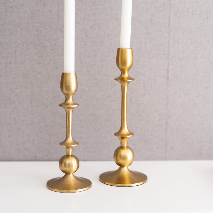 Set de 2 Candelabos Dorados