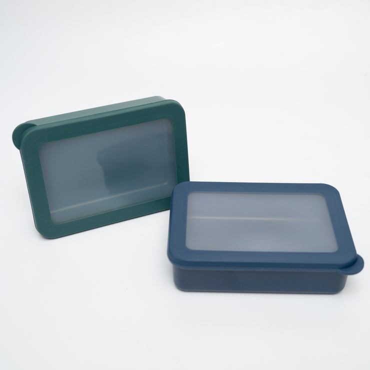 Contenedor de Silicon Verde & Azul Figmint