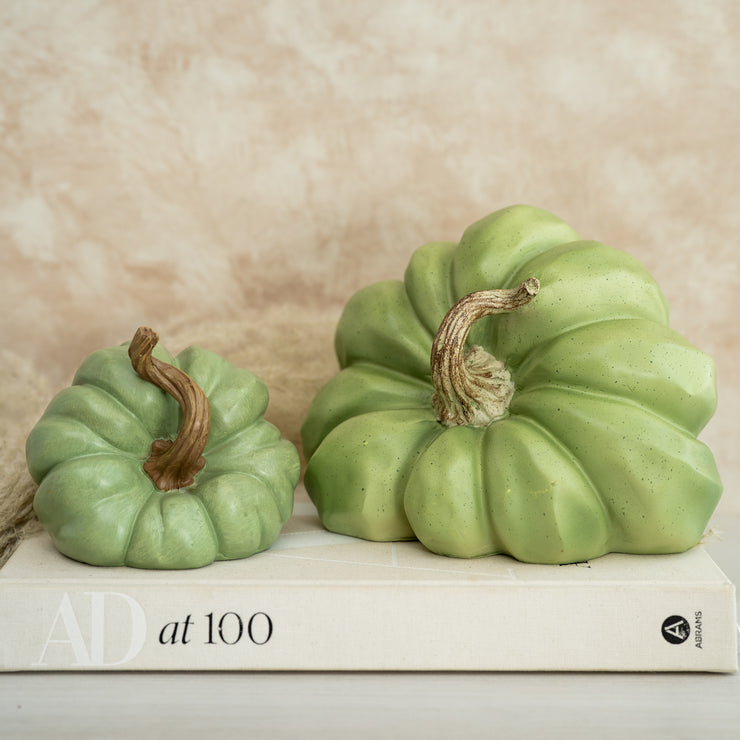 Calabaza Verde Mística de Cerámica