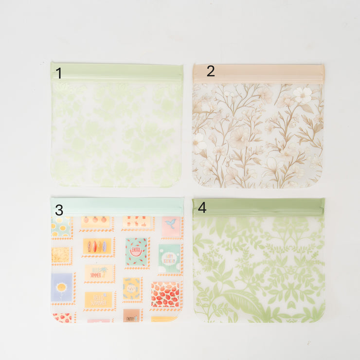 Bolsa Ziploc Reutilizables Verde