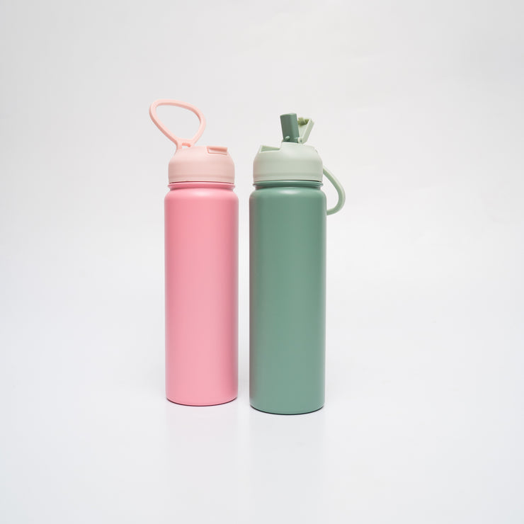 Termo Rosa & Verde