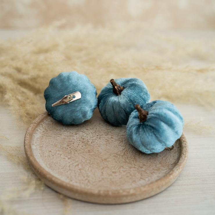 Set de 3 Calabazas Mini Dusty Blue
