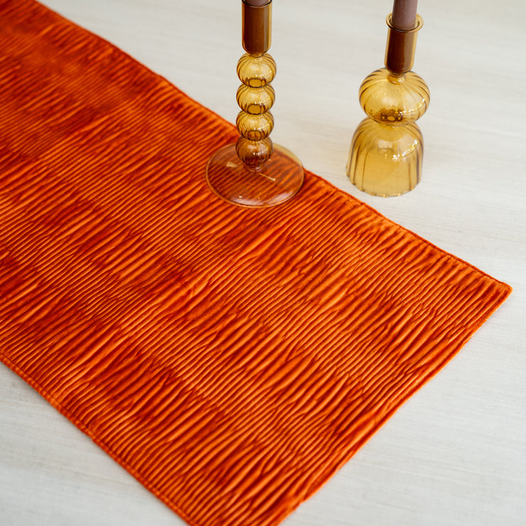 Camino de Mesa Velvet Naranja