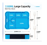 Bento Box  de 1,330 ML