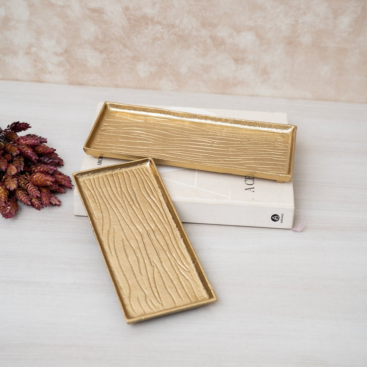 Azafate Dorado Rectangular - ambientihonduras