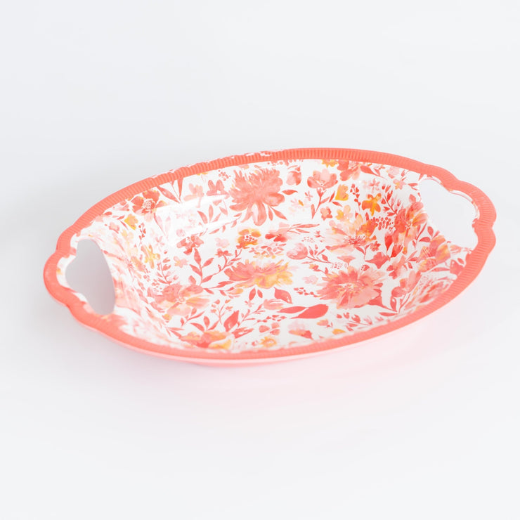 Azafate Melamina Flores Rojas - ambientihonduras