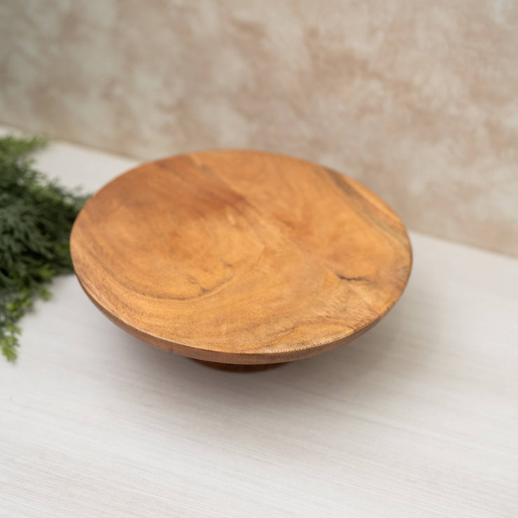 Azafate Redondo de Madera Con base - ambientihonduras