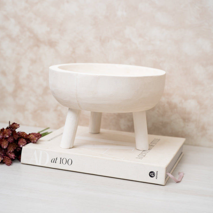 Bowl de Madera Blanco - ambientihonduras