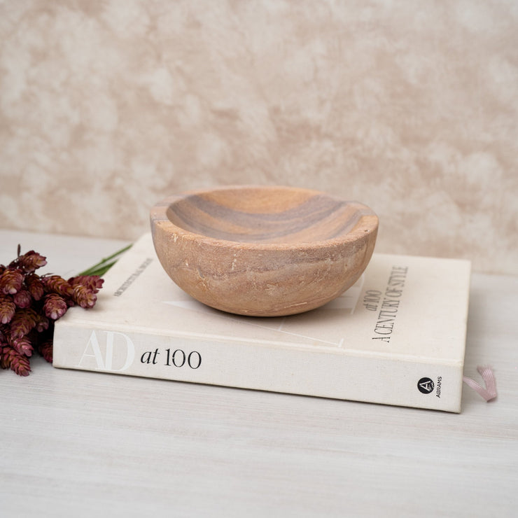 Bowl de Piedra Tonos Beige - ambientihonduras