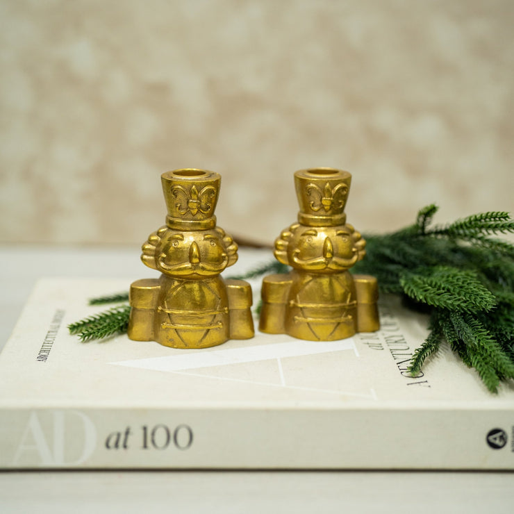 Candelabro Dorado Cascanueces - ambientihonduras