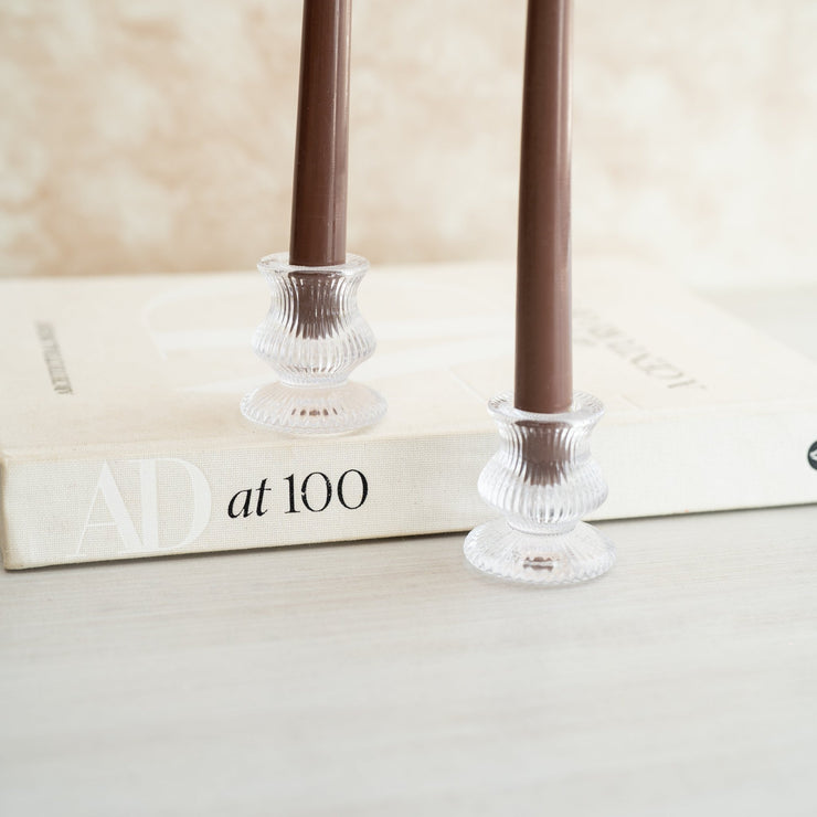 Candelabros Cristal Texturizados - ambientihonduras