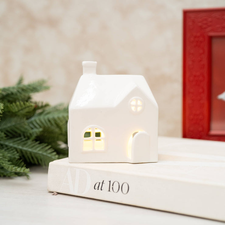 Casita Blanca de Cerámica - ambientihonduras