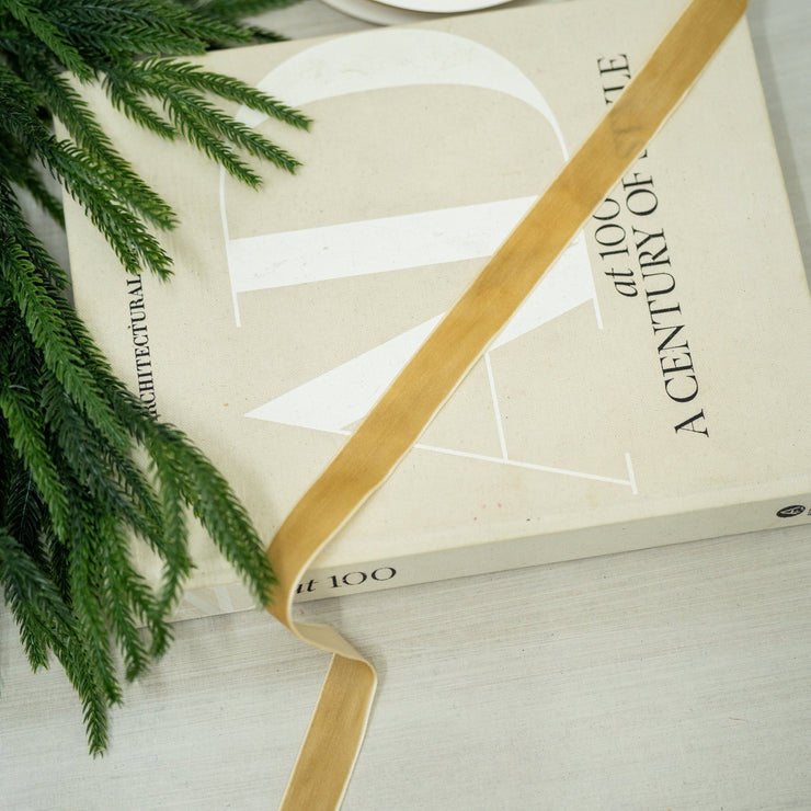 Cinta Velvet Dorada - ambientihonduras