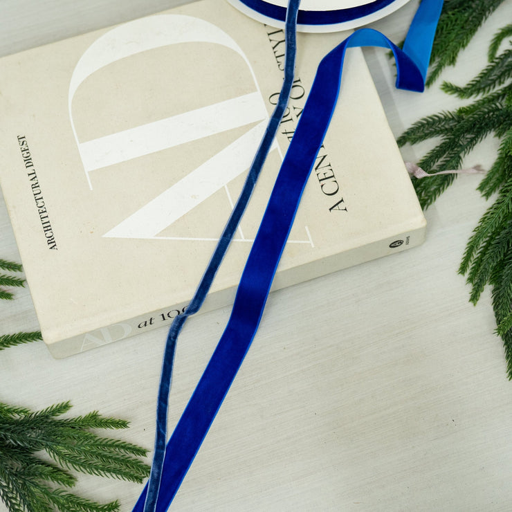 Cinta Velvet Dusty Blue - ambientihonduras