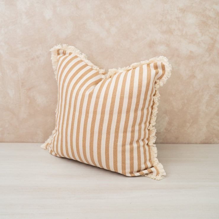 Cojín Beige Rayado - ambientihonduras