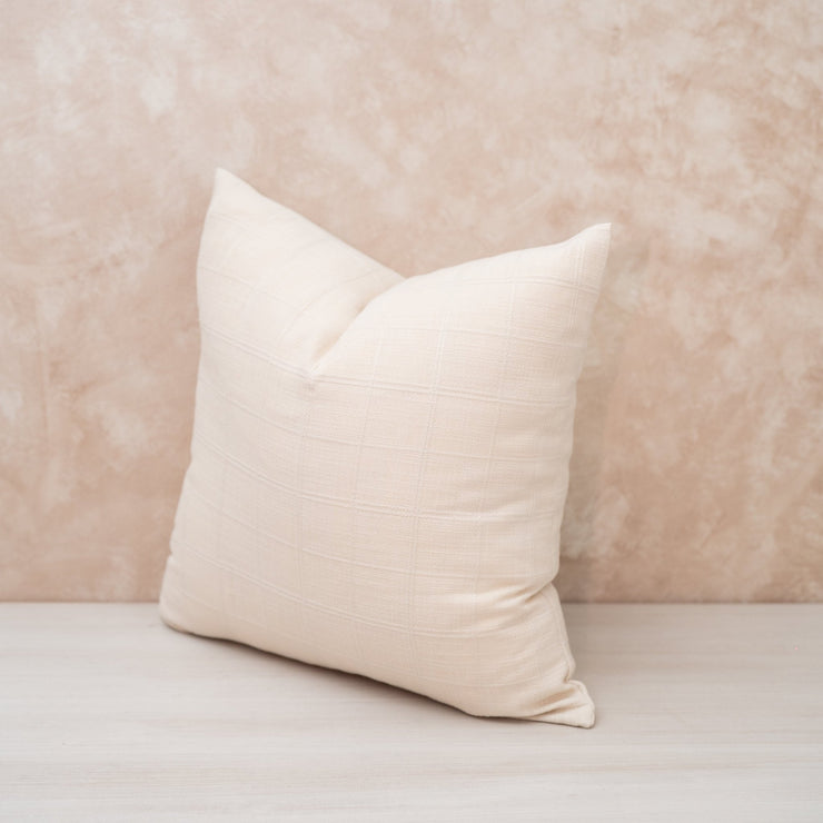 Cojín Ivory a Cuadros - ambientihonduras