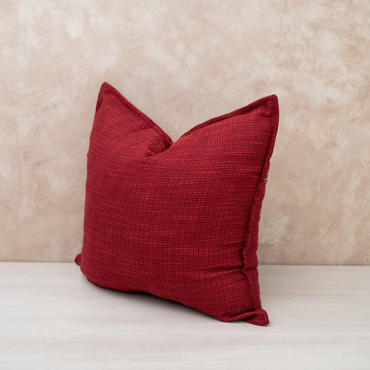 Cojín Rojo Chenille - ambientihonduras