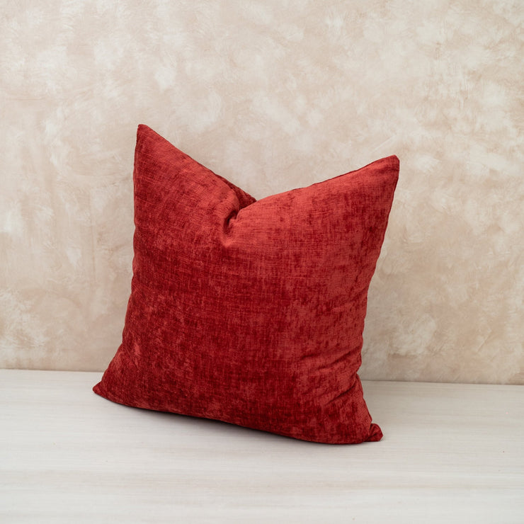 Cojín Rojo Satinado - ambientihonduras