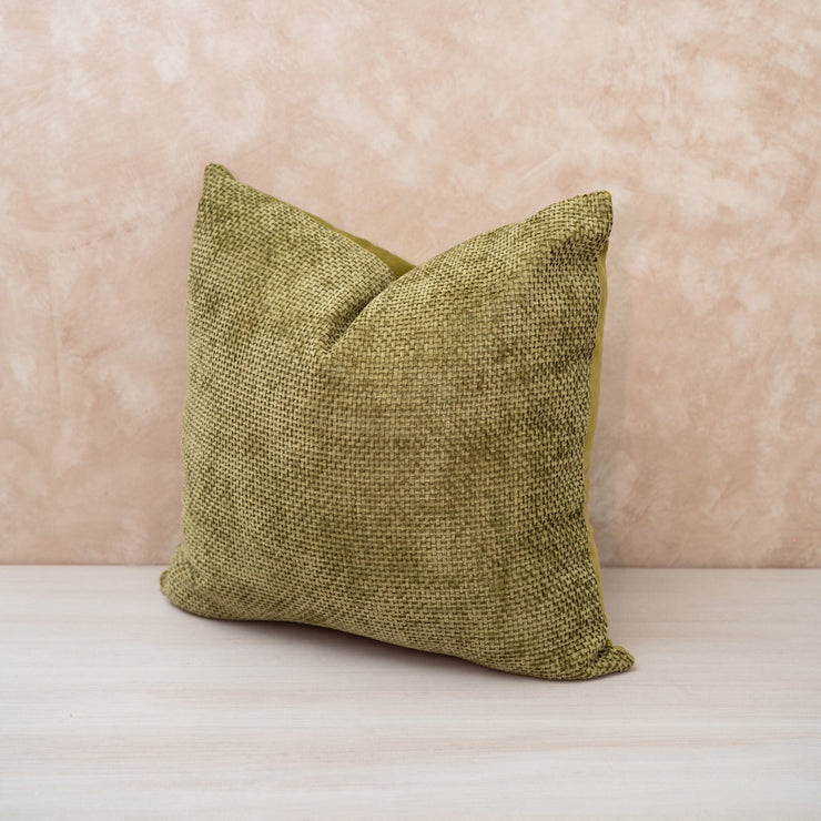 Cojín Verde Satinado - ambientihonduras