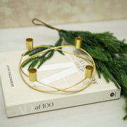 Corona de Adviento Dorada - ambientihonduras