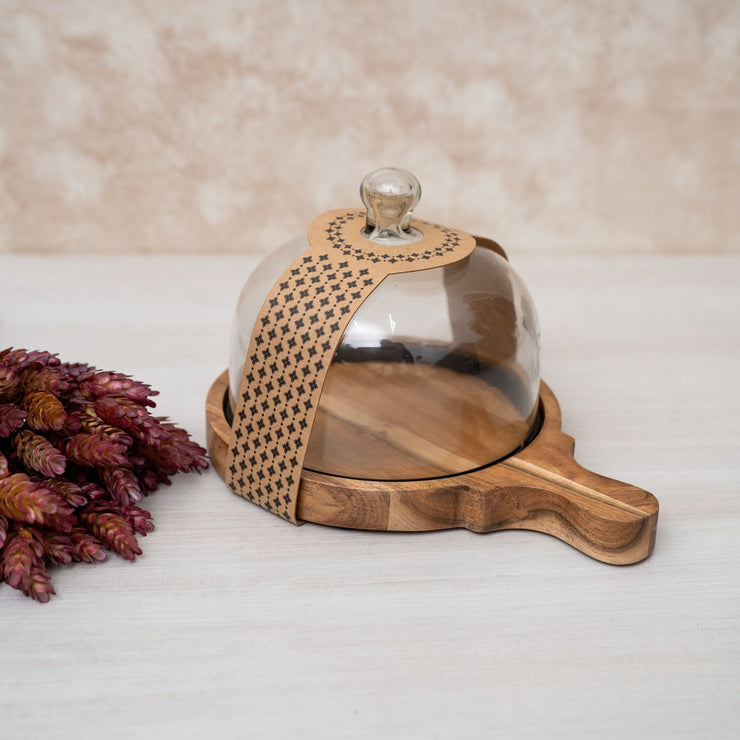 Cúpula de Madera con Tapa de Vidrio - ambientihonduras