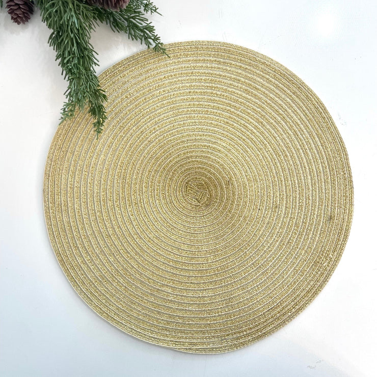 Individual Dorado de Fibra Sintética - ambientihonduras