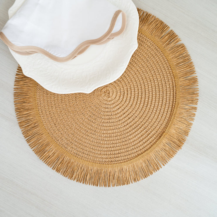 Individual Redondo Beige - ambientihonduras