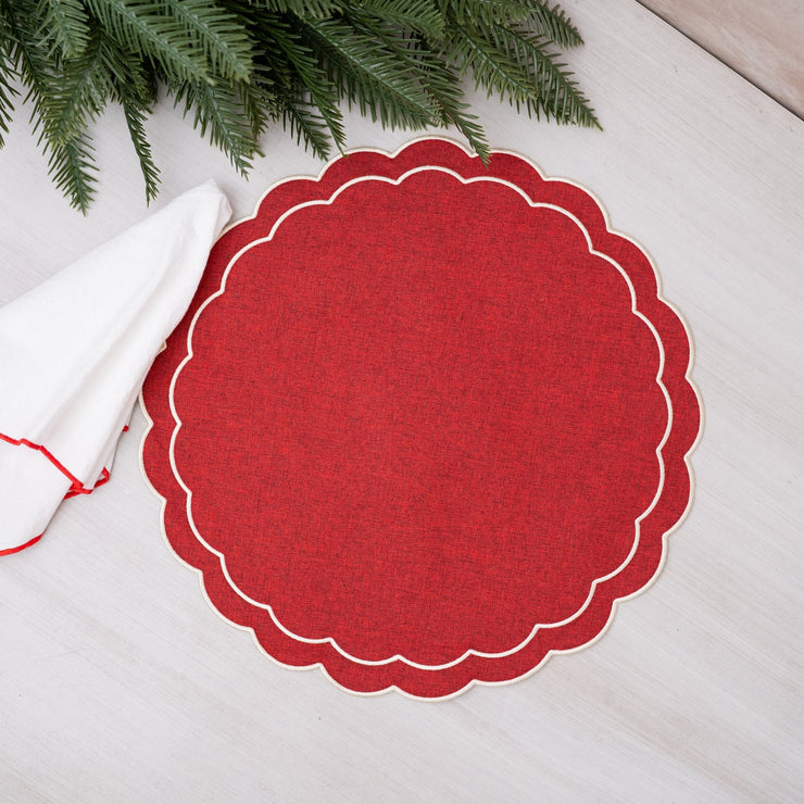 Individual Redondo Rojo - ambientihonduras