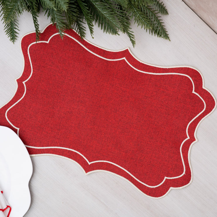 Individual Rojo Rectangular - ambientihonduras