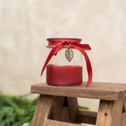 Jarron de Vidrio Verde & Rojo - ambientihonduras