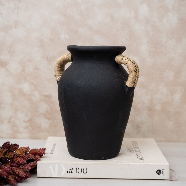 Jarrón Negro Mate - ambientihonduras
