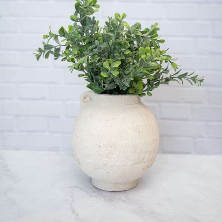 Jarrón Off White Artesanal - ambientihonduras