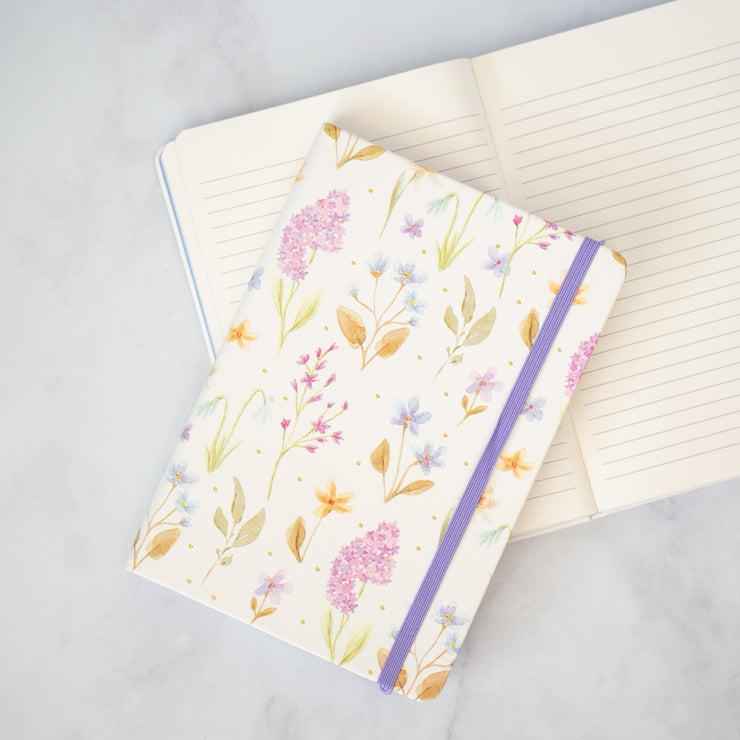 Libreta Flores Lilas - ambientihonduras